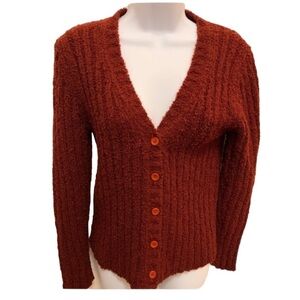 Casual Corner Sweater  Burgundy Size Small
